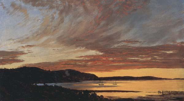 Frederic E.Church Sunset,Bar Harbor oil painting image